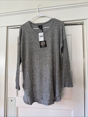Nordstrom bobeau Gray Long Sleeve Sweater